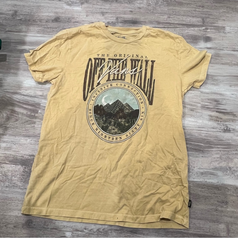 Vans Yellow Graphic T-Shirt